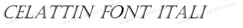 celattin font Itali字体转换